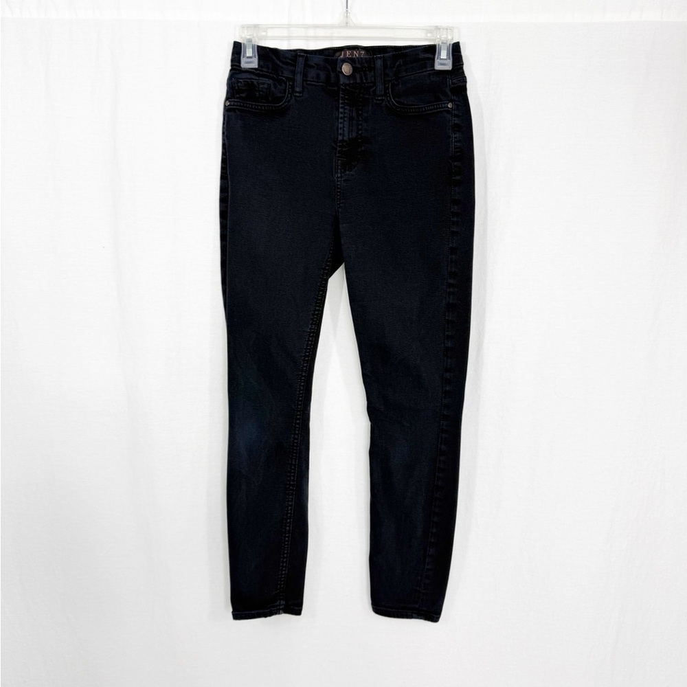 7 For All Mankind Jen 7 Skinny Ankle Jeans, Size 2 Petite, Black